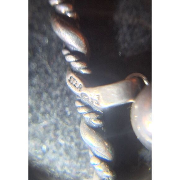 Blue Turquoise Stone Navajo Pearls Sterling Silver Necklace Toggle Clasp - Picture 7 of 7